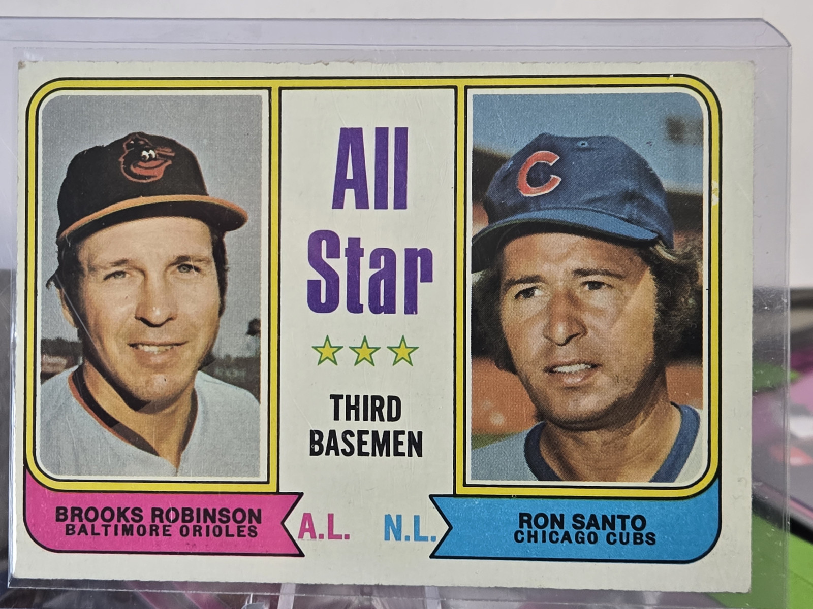 1974 Topps All-Star Third Basemen (Brooks Robinson / Ron Santo) #334