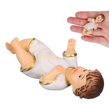  Accessorio Per Presepe Figurina Di Gesù Bambino Statua Baby Mini Ornamento