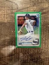 JJ Goss 2020 Bowman 1st Auto Chrome Autograph Mojo Refractor Green Rays #/99