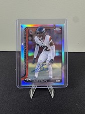 2025 Topps Chrome NFL Jahdae Barron RC Auto /499 Refractor RA-JB Broncos