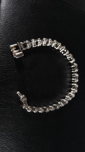 Bicycle/Motorcycle Link Bracelet Silver 8.5 mm - Over 52g