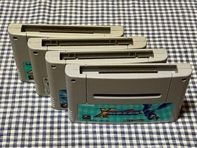 Mega Man X, X2, X3 & 7 Super Famicom SFC Cartridge Lot of 4 Tested Works Japan