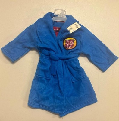 NWT Y2K Transformers Bathrobe with 2 piece Pajamas PJs set 12M