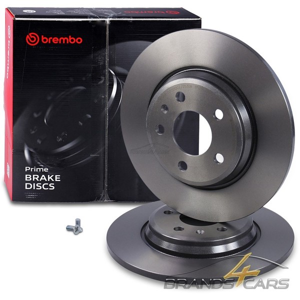 Brembo 2X Bremsscheibe Voll Ø300 Hinten FÜR Audi A4 B9 A5 F5 A6 C8 A7 4K Q5 Fyv-image