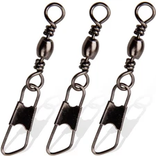 Fishing Swivels  Snaps 60/120pcs Barrel Swivels With Nice Snaps Solid Rings Hig