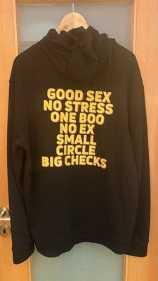 Good Sex No Stress One Boo Small Circle Big Checks I On Back Pullover Hoodie