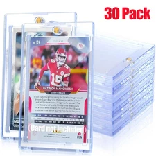 30 Pack Magnetic Trading Sports Card Holders 35pt One-Touch Hard UV Protection⭐