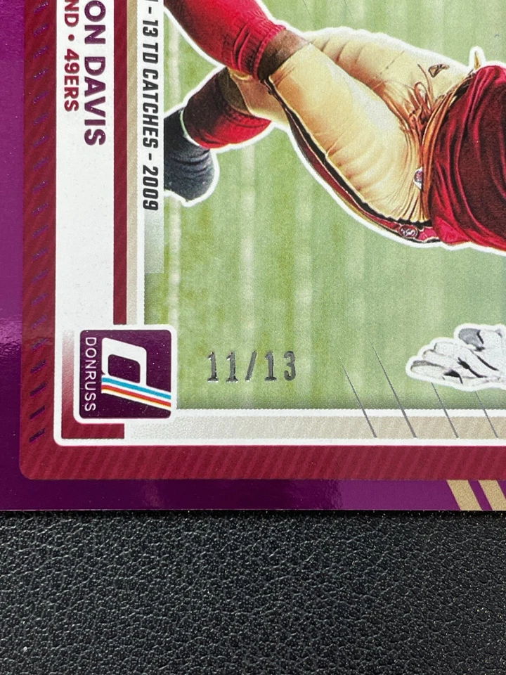 2025 Panini Donruss Football Vernon Davis Season Stat Line 11/13 BRHF - Image 3 of 4