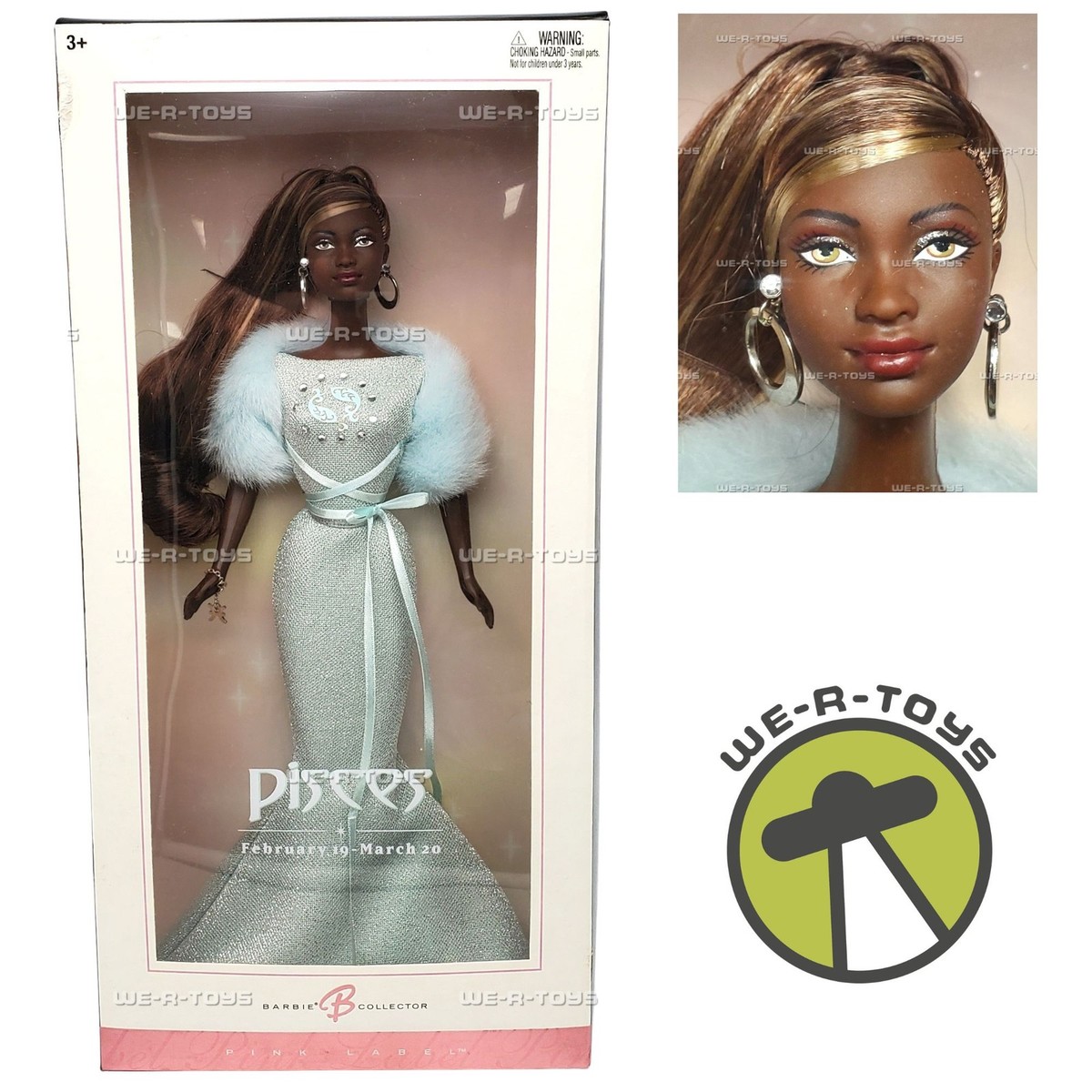 バービー人形/2004 Barbie Pisces February 19-March 20 Pink Label Doll 2004 Mattel