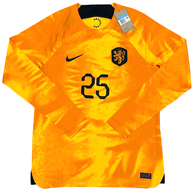 2022/23 Netherlands Home Jersey #25 Xavi Simons Medium Long Sleeve