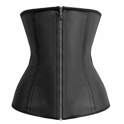UK LATEX Waist Trainer Cincher Girdle Long Torso Shaperwear Tummy Control Shaper - Picture 14 of 23