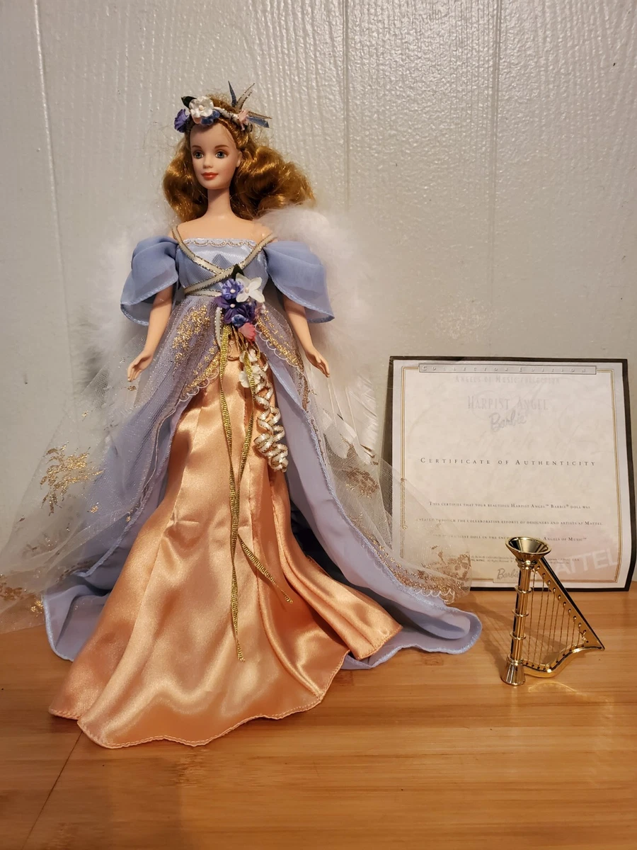 First In A Series Angels of Music Collection Harpist Barbie Collector Edition