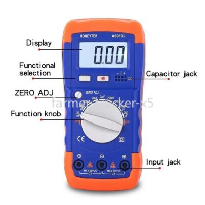 A6013L electric meter capacitance tester with LCD backlight