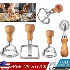 1/4pcs Pastry Crimper Ravioli Pasta Edger Sealer Cutter Wheel Turnover Pie Maker