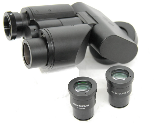 Olympus U-TBI-CLI Tilting Binocular Microscope Head w/ WHN10X/22 Set (BX Series)