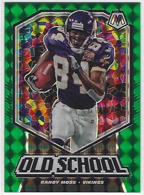 2020 Mosaic Green Prizm Old School Randy Moss