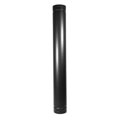 Chimney Stove Pipe Venting System PelletVent 3 in x 60 in Double Wall Black Vent