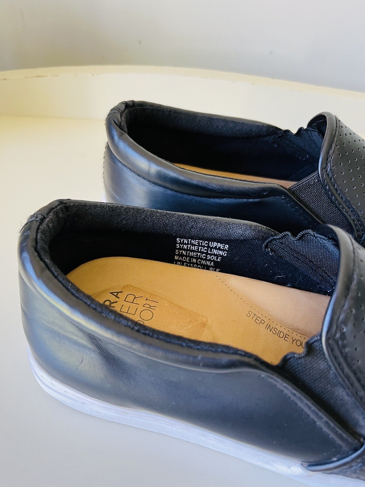 ZIERA Women’s Black Slip On Sneaker Super Support Comfort Shoe Size AUS 8 EU 39 eBay