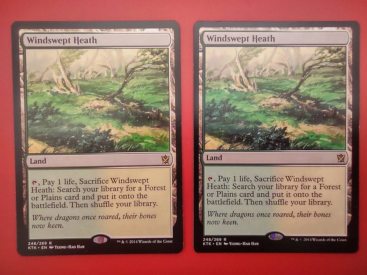MTG 2X Windswept Heath NM Khans Of Tarkir Magic The Gathering Cards