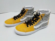Vans Hightops 508357. Men 10 Women 11.5. Yellow Canvas