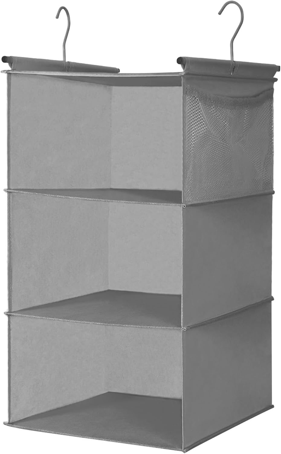 3 Tier Shelf Hanging Closet Organizer, Space Saver,Closet Hanging Shelf with 2 S