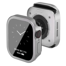 Matal Case Built-in Screen Protector For Apple Watch Back Cover Protective Cover