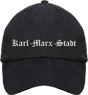 Karl-Marx-Stadt Cappy - Altdeutsch bedruckt - Schirmmütze Cap 