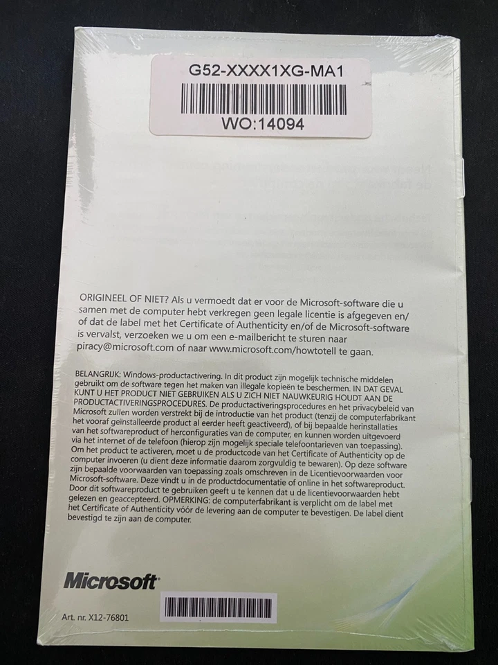 Windows Vista Home Basic NL/DUTCH ORIGINAL | SEALED - Image 2 of 2