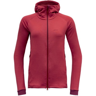 DEVOLD Nibba Merino Jacket Hood Wmns leichte 210er Merinowolljacke Damen Kapuze