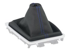 SCHALTMANSCHETTE FÜR MAZDA CX-5 FL 15-17 SCHALTSACK NATURLEDER NAHT DUNKELBLAU