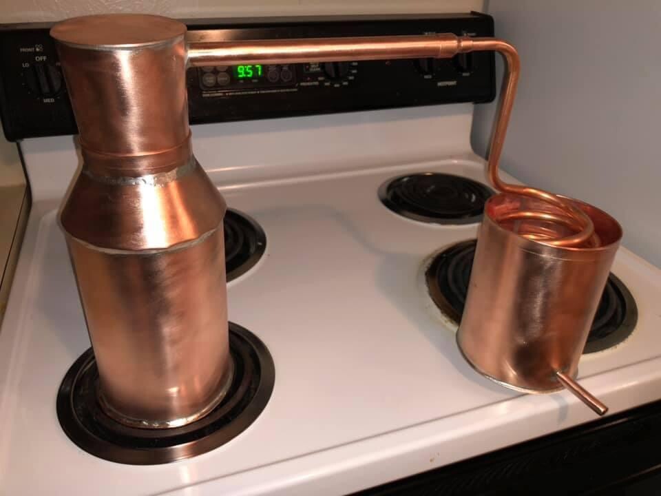 Mini Handcrafted Copper Distillation System Made In USA