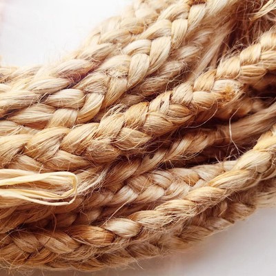 5M Straw Hemp Rope Strands Braid Material Hand-woven Cane