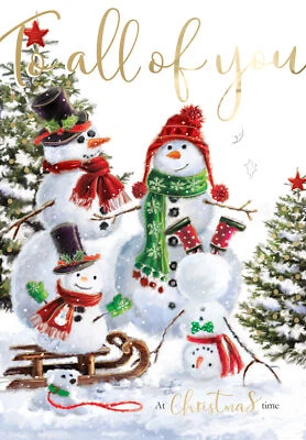 SECOND NATURE To All Of You Singing Musical Christmas Card Xmas Sound Of Christmas Range
