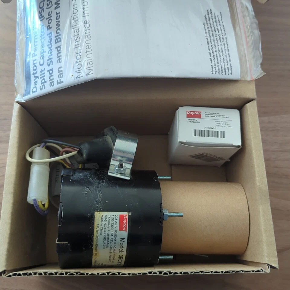 Dayton PSC Motor - 3RCY5 - 1/12 HP 1550/1400 RPM 115/230V - Image 4 of 4