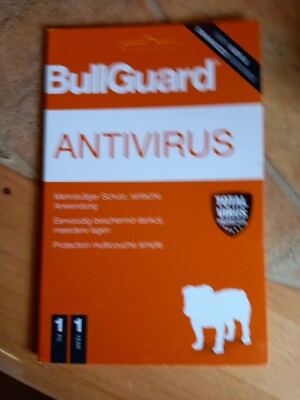BullGuard Antivirus 1Jahr Windows 10,8,7,Vista,Version 12 NEU OVP (A2)