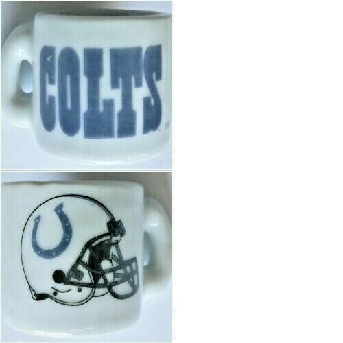 Mini NFL Football Coffee Mug Indianapolis Colts Souvenir Cup 1 1/4" TALL