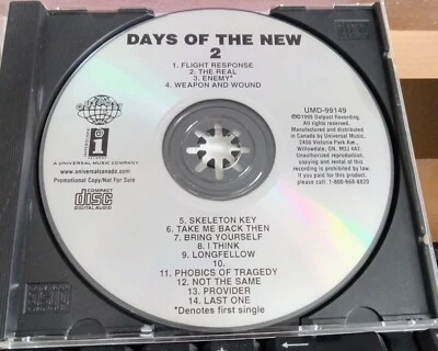 Days Of The New – Days Of The New (2) CD Promo NM/VG RARE Canada 1999 UMD-99149 - Photo 1/3