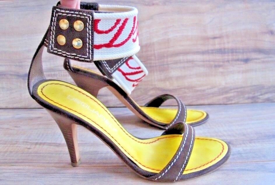 DSQUARED High Heels SZ EUR 35 US 5 Peek A Toe Shoes Leather DSQUARED High Heels SZ EUR 35 US 5 Peek A Toe Shoes Leather