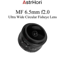 AstrHori 6.5mm F2 Ultra Wide Angle Fisheye APS-C Manual Prime Lens for E/X/Z/M43