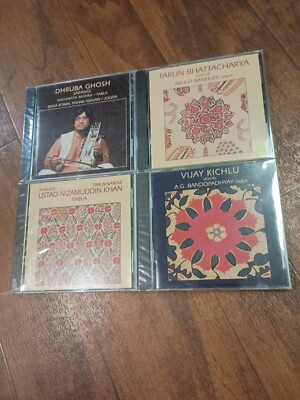 4 Cd'DHRUBA GHOSH Raga Komal Rishab Asavari,Vijay Kichlu,Ustad Tabla-nawaz,Tarun