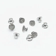 10 Pcs Dental Supplies Orthodontic Ortho Lingual Buttons for Bondable Round Base