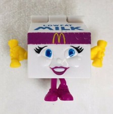 Vintage McDonalds Happy Meal Toy Changeable Lowfat Milk Carton 1993- free ship