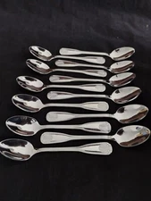12 Demitasse Spoons Mini Coffee Spoon Stainless Steel Dozen Small Tiny 5 1/2 L