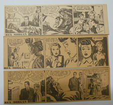 (25) "Rex Morgan" Dailies by Bradley from 12/1950 Size: 2.5 x 8 inches