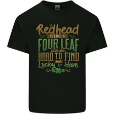 Camiseta de algodón ligero irlandesa divertida jengibre pelirroja día de San Patricio para hombre