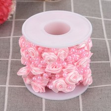 10m/Rolle Rose Künstliche Perldraht Perlen Garland String DIY Hochzeitsdeko