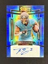 2023 Select Travis Etienne Jr Light Blue Prizm Auto #/49 Jacksonville Jaguars