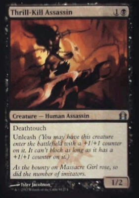 Thrill-Kill Assassin - Return to Ravnica: #81, Magic: The Gathering Nm C350