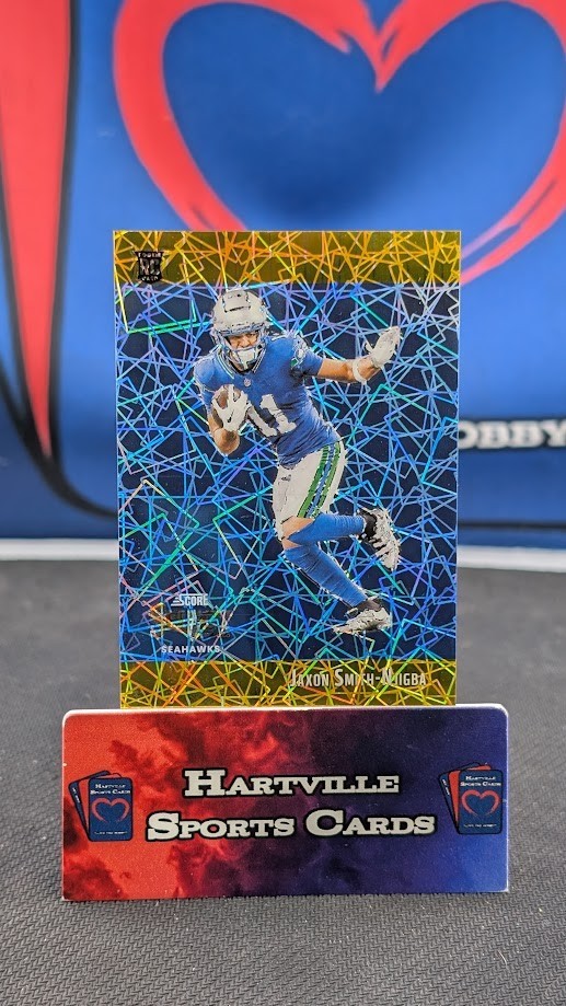 2023 Select Score Throwback Gold Prizm /10 Jaxon Smith-Njigba Rookie RC