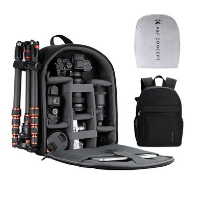K&F CONCEPT Kamerarucksack DSLR Fotorucksack Kompakt & Leicht mit Regenschutz
